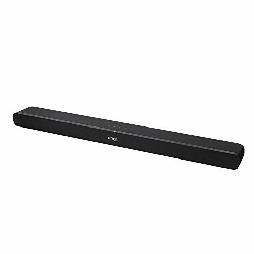 Black soundbar on white background